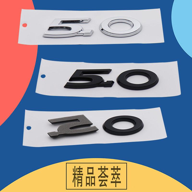 3D Premium ABS 3.0 5.0 V6 V8 car Fender trunk Rear Bonnet Decal Emblem Badge Sticker