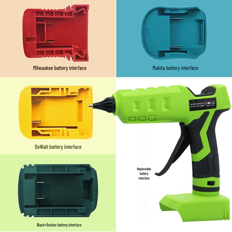 Cordless Hot Melt Glue Gun with Wireless Charging and 11M Glue Sticks