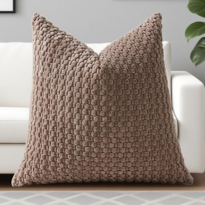 Corduroy Bubble Pillow Cushion For Home Office Sofa Bed Soft Comfortable Support Neck Back Rest