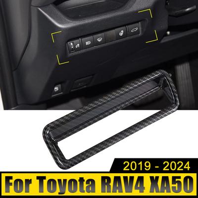 Per Toyota RAV4 XA50 2019 2020 2021 2022 2023 2024 RAV 4 ABS Auto Fari Manopola di Regolazione Interruttore Copertura Trim Adesivo Accessori