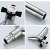 Strong Steel Laundry Faucet Quick Connection Valves Easy Setups Modern Styles Fast Open Valves for Washing Machine