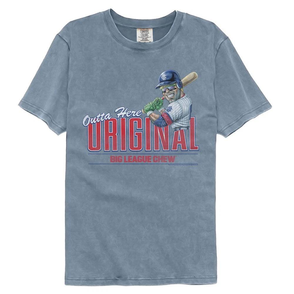 Big League Chew Outta Here Original Blue Jean Comfort Colors Brands Shirt 140
