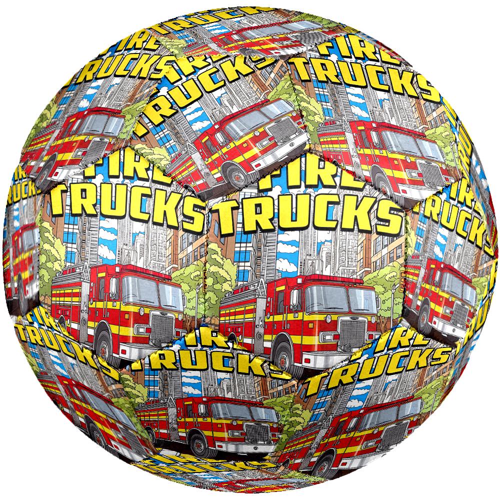 Fire Truck Theme Size 5 Soccer Ball, Suitable for Both Indoor and Outdoor Matches, a Gift Suitable for Everyone.