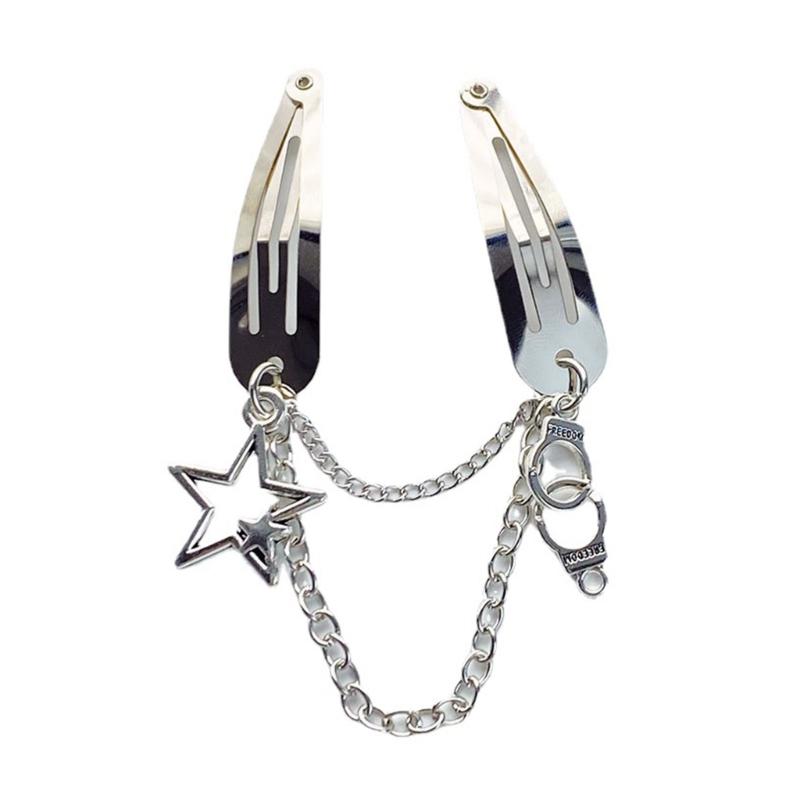 Y2k Novel Online Celebrity Side Clip Retro Cool Butterflies Small Hairpin BB Clip Gothic Butterflies Barrettes for Girls