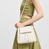 Charles & Keith Small CK 26 Summer Drawstring Three-In-One Handheld Shoulder Crossbody Bag PU Medium Women bags Cream CK2-60840692