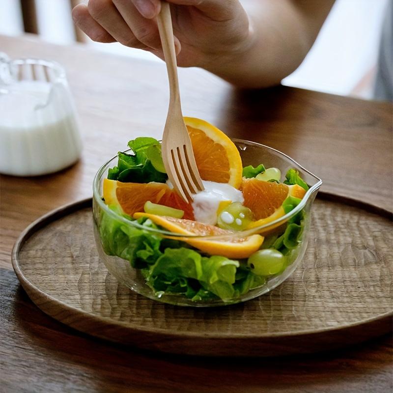Przezroczysta Szklana Miska do Pieczenia Jajek Japońska Miseczka do Herbaty Matcha Miska na Owoce Jogurt Sałatkę Warzywną Zastawa Stołowa