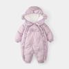 Thickened Velvet Baby Winter Bodysuit - Warm Cotton One-Piece Outerwear