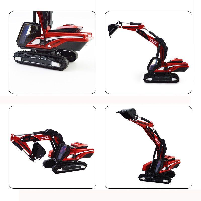Premium 187 Alloy Diecast Excavator Toys With Classic Engineering Design