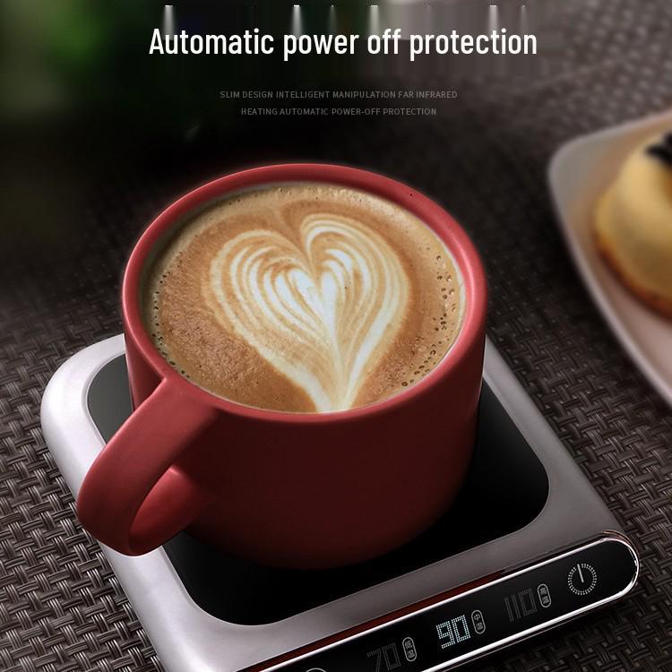 USB Smart 55°C Three-Level Heating Coaster with Auto Power-Off