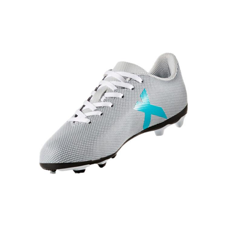 adidas 17.4 J FG Abrasion Resistant Low Top Kids' Soccer Shoes Gray Kids' S82402