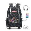 Cartoon Game Merchandise With Usb Hiking Bag College Students Outdoor Travel Large Capacity Backpack Bag