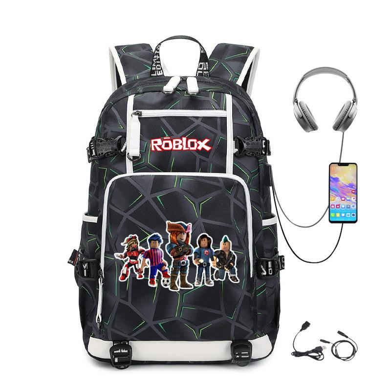 Cartoon Game Merchandise With Usb Hiking Bag College Students Outdoor Travel Large Capacity Backpack Bag
