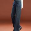 Hochtaillierte, fleecegefütterte Wide-Leg-Jeans - Beliebte Damenmode für alle Jahreszeiten