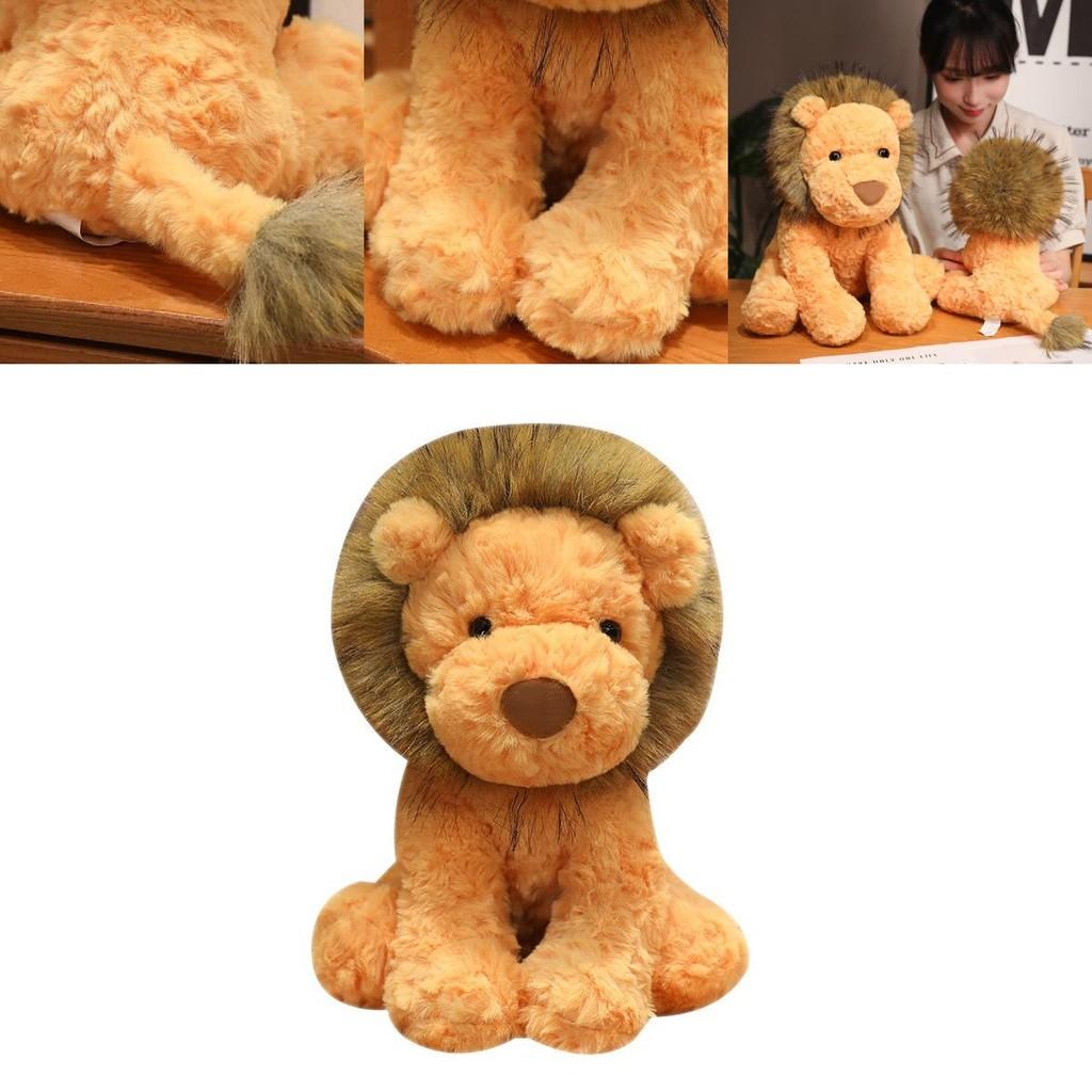 Adorable Plush Lion Doll Super Soft Stuffed Animal Perfect For Kids Birthday Gifts