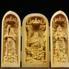 Folding Box Buddha Statue Ornament Guanyin Sculptures, Collapsible Sculpture God of Wealth Crafts Office Home Bedroom Decoration