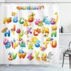 Creative Element Periodic Table Shower Curtain Modern Style Chemical Digital Pattern Bathroom Supplies Cloth Curtains Decorati
