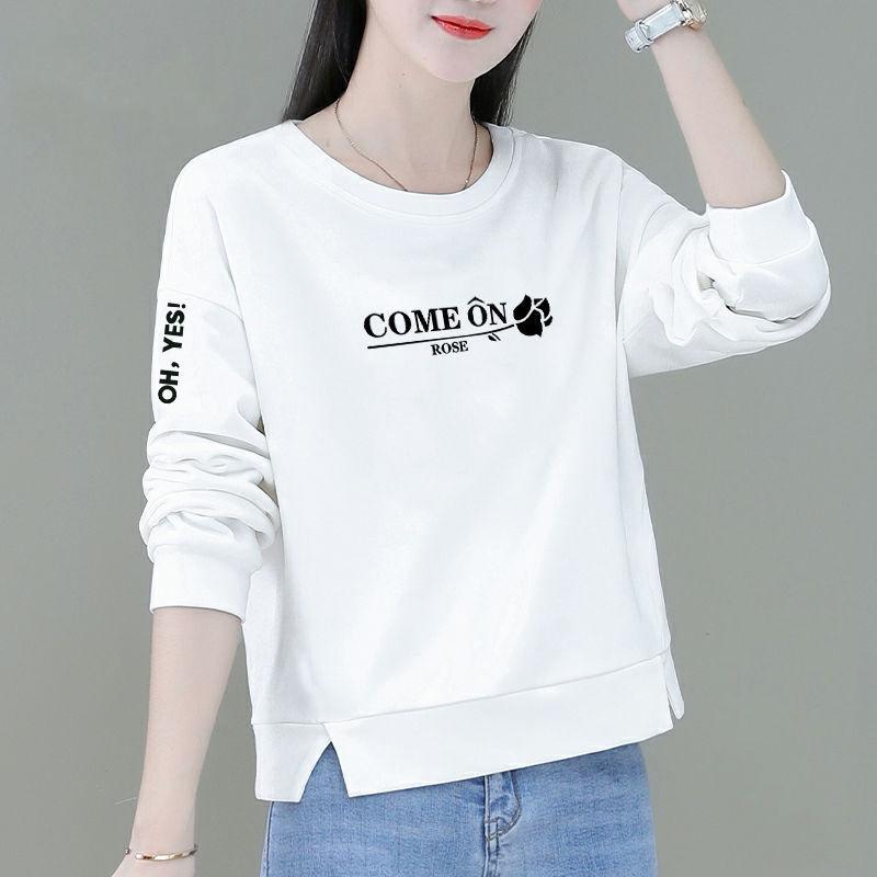 YYFS Damemote Uformelt vår høst med lange armer bluser og skjorter med o-hals