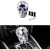 ASUBHA Skull Shifter Knob, Personalized Skull Shifter Head With Adjustable LED Double Eyelet Decorations, Gear Knob Head Universal Car Interior