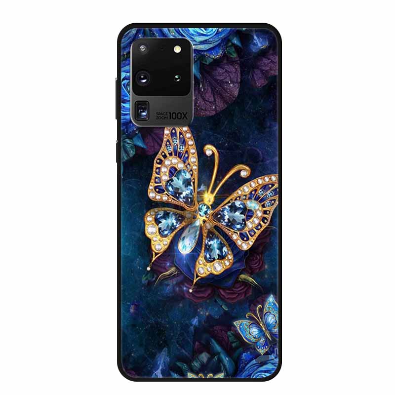 For Samsung S20 Ultra 5G Phone Cases Animals TPU Soft Silicone Back Cover for Samsung Galaxy S20 Ultra LTE 5G Funda Bumper Coque