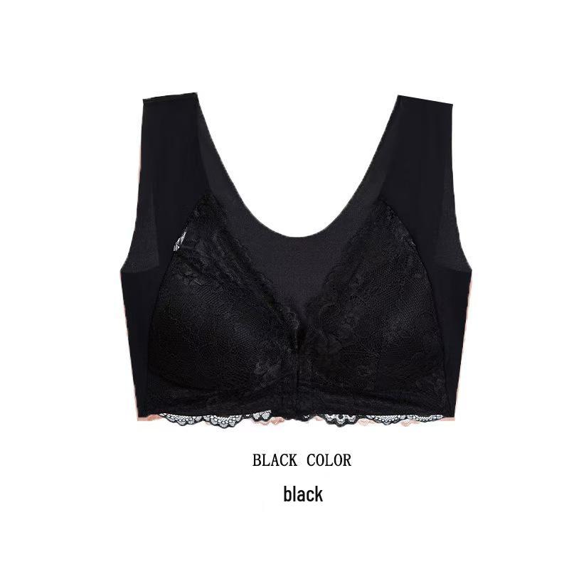Plus Size Front Closure Lace Bra - Lifting & Wireless Seamless for Women