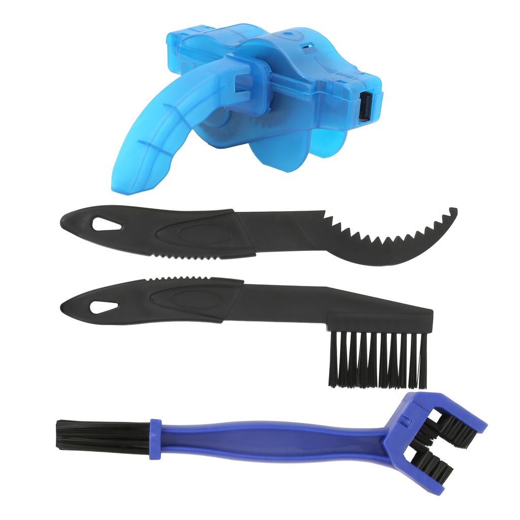 4pcs Bicycle Chain Cleaner Kit Portable Bike Chain Scrubber Cleaning Brush Tool Set