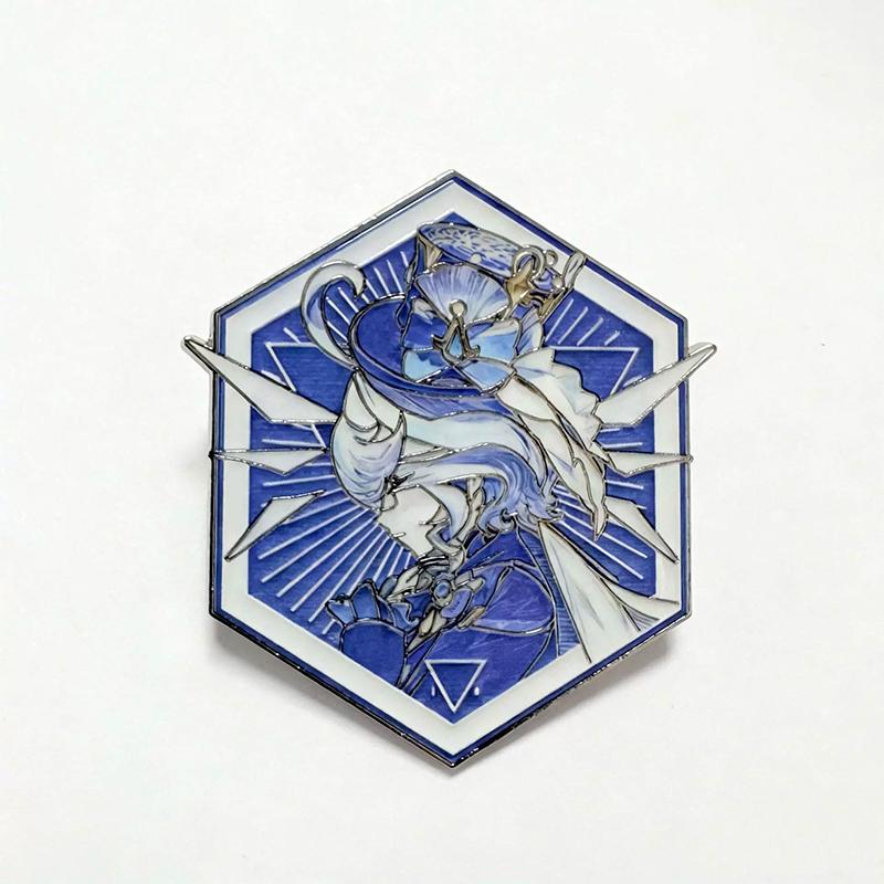 Genshin Impact Flins Columbina Badges Cosplay Metal Brooches Pins Honkai: Star Rail Cyrene Phainon Kawaii Brooches Fans Gift