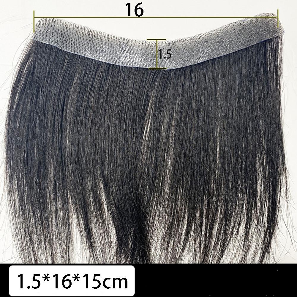 Seamless Natural Human Hair Patch Forehead Biological Scalp Patch  for Baldness Frontline