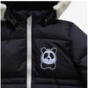 Mini Rodini 2271015199  Panda Hooded Puffer Jacket  Panda Puffer Kids Jacket