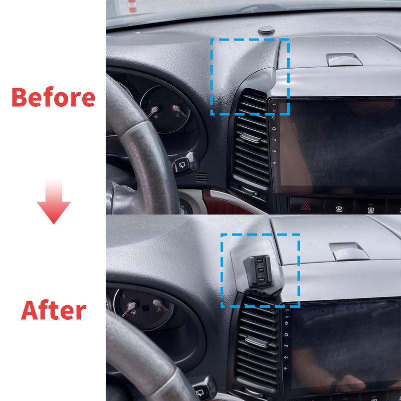 for Hyundai Santa Fe 2006 -2012 2007 2008 2009 2010 2011 Car Mobile Phone Holder Accessories GPS Bracket Navigation Stand Auto