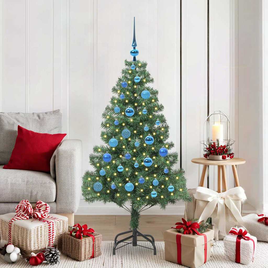Christmas Tree with 150 LEDs and Stand Green 150 cm PVC