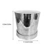 Glass Mirror Shining Ceramic Planter Pot Daily Decoration Disco Ball Planter Pot With Drainage Hole