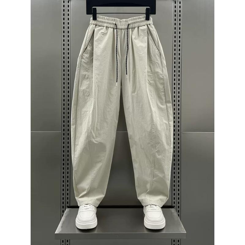 New Autumn Thin Quick-drying Casual Pants Men's High-end Dopamine Loose Straight-leg Pants Ruffian Handsome Trendy Sweatpants
