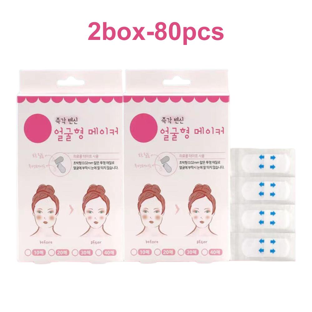 V-shaped Face 40 Stickers Dhesive Tape Invisible Transparent Sticker Lift Firming The Chin Face Cosmetic Tape Beauty Patches