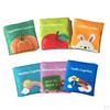 6 Pcs Development Cloth Book Educational Toy (Body Parts Weather Animal Recognition) For Kids Early