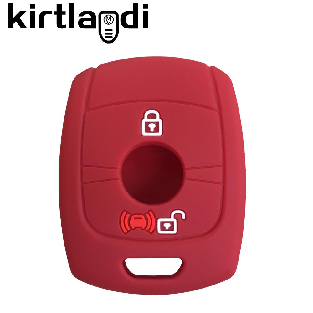 Silicone Key Case Shell 2/3 Button Car Key Cover for Ssangyong Rexton Actyon Kyron Korando Holder Keychain Car Key Cover Remote