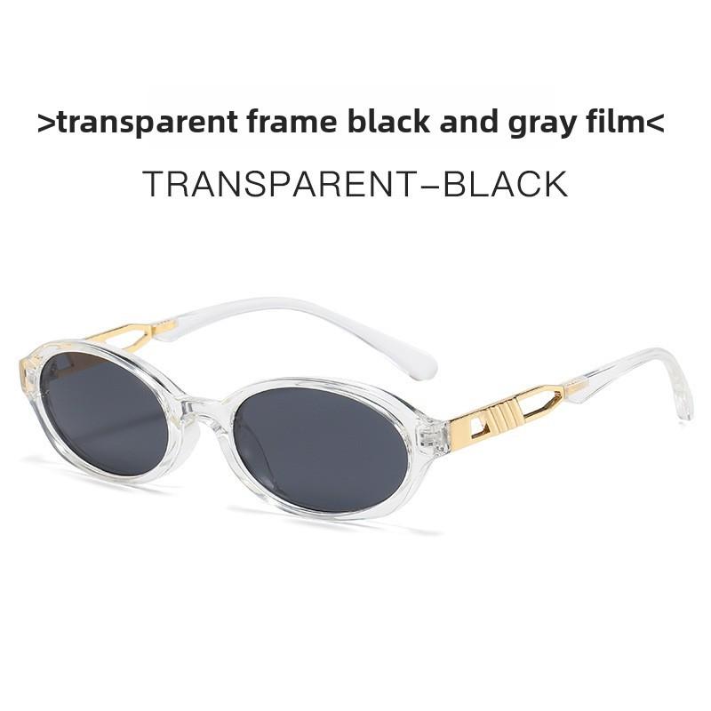 Y2k Oval Frame Sunglasses Women Uv400 Sun Protection Stylish Eyewear For Outings And Daily Wear