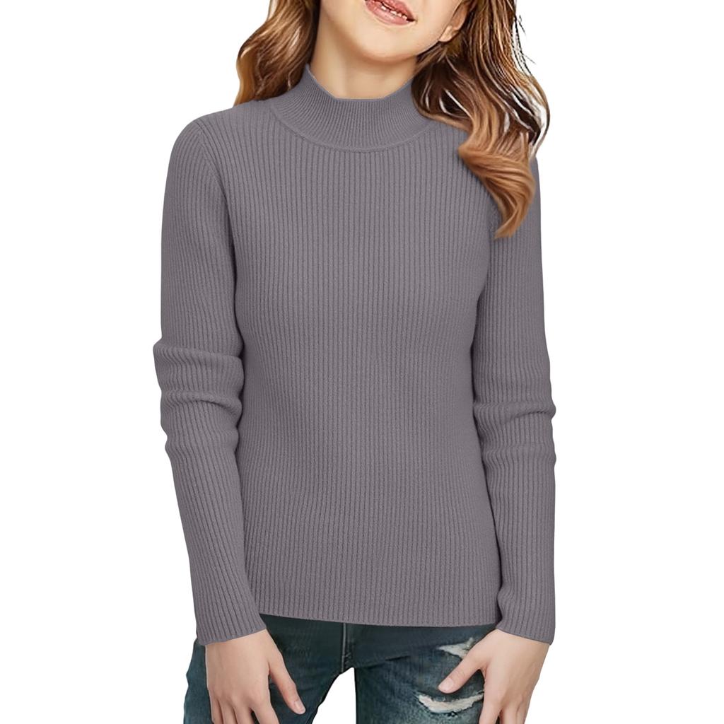 Children's Fashionable Casual Half-high Collar Bottoming Shirt Long-sleeved Top