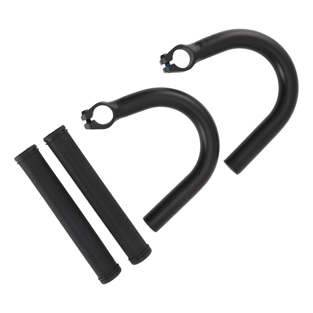 Bicycle Armrest Handlebars Aluminum Alloy Black Increased Height Bend Handlebar for Mountain Bike Road Bikes