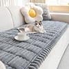 YKFN Winter Sofa Pad, Warm, Nordic-Style Sofa Cover, Easy-to-Use, Fluffy, Rectangular, 2-Seater, Armrest or Armless, Non-Slip, Thick, Pet-Friendly, St