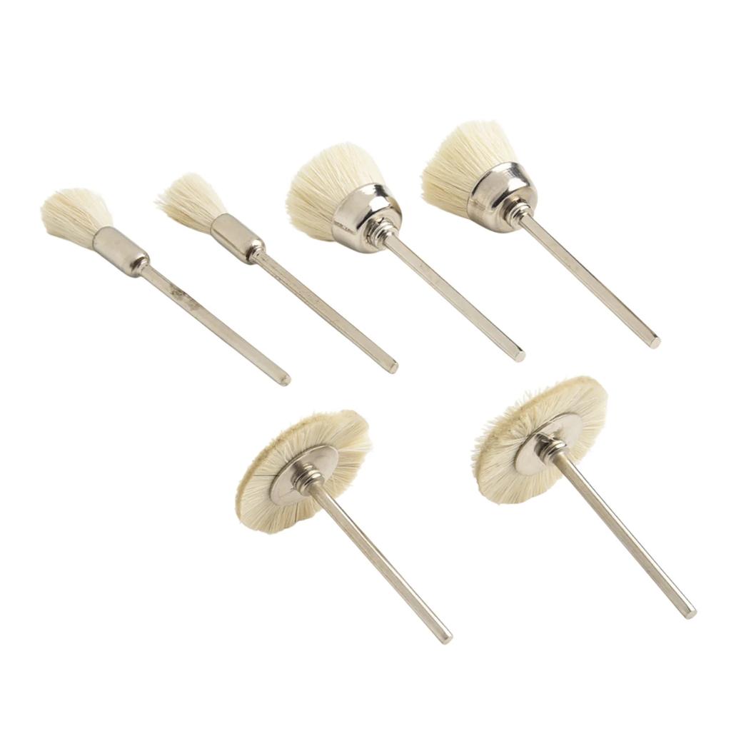 Cleaning Brushes Abrasive Cleaning Brush Cup Equipment For Engraver For Mechanical Grinder Wool 2.35mm 6PCS 6pcs