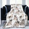 Pug flannel blanket super soft blanket suitable for sofa sheets bedspreads direct supply