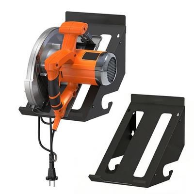 Circular Saw Stand Wall Mount Stainless Steel Storage Rack Compact Space-Saving Organizer for Workshop