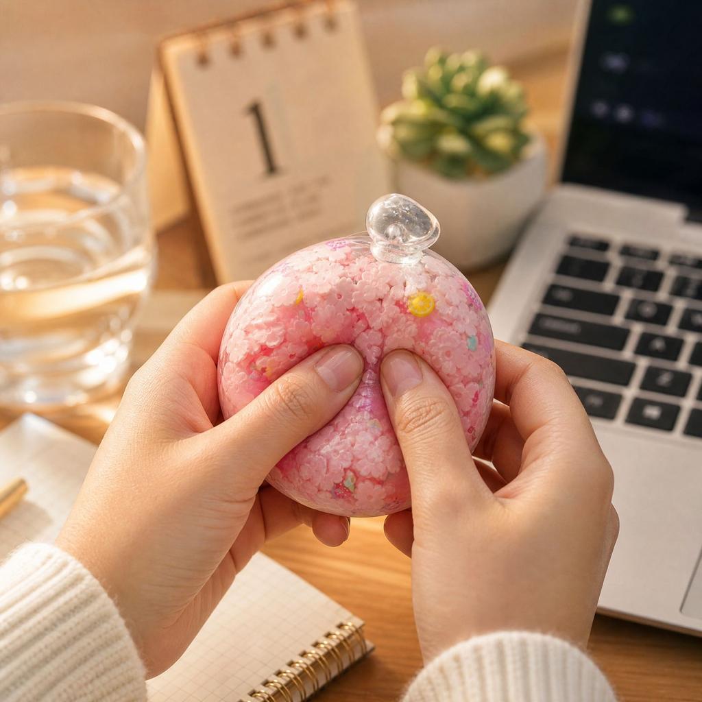 Relaxing ball, toy, stress-reducing gift 6cm moldable ball