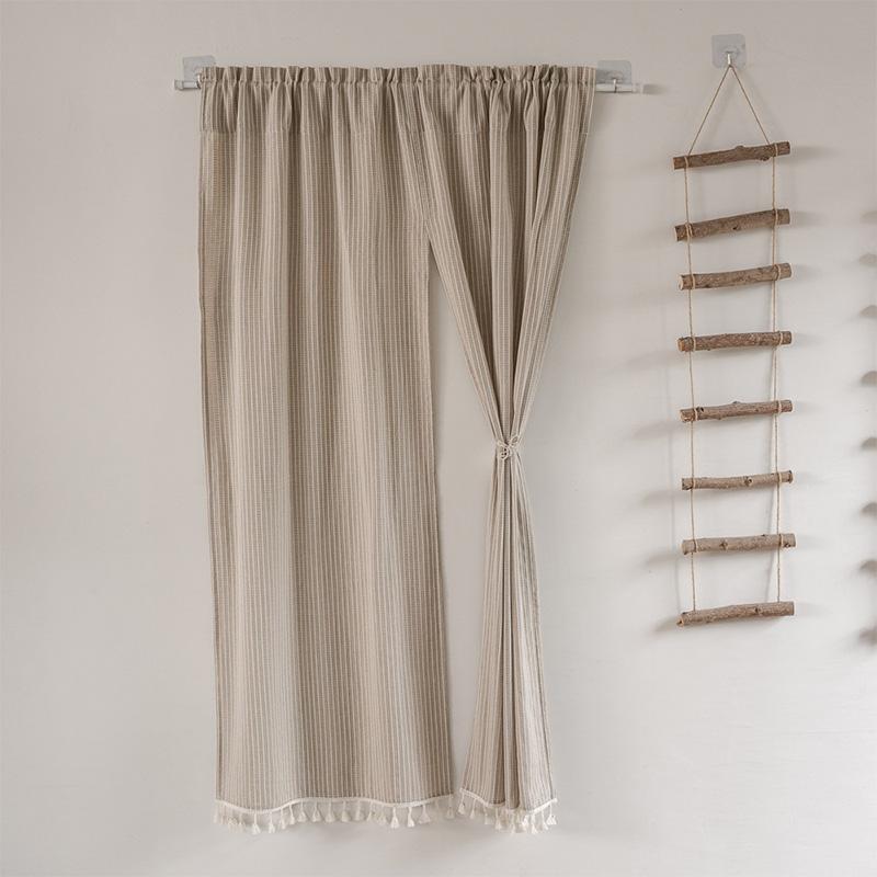 Tenda in Cotone e Lino Stile Giapponese Divisorio Cucina Soggiorno Camera da Letto Tenda da Appendere alla Porta Tende Mezzeporte per la Casa