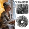 Estensioni Capelli per Chignon Disordinato, Elastici Capelli Ondulati, Estensioni Capelli Spesse per Acconciature Raccolte