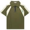 Children's Trendy Color Block Polo Shirt, Short Sleeve, Breathable Casual Top for Middle and Big Kids