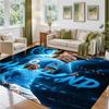 Erling Haaland Design Crystal Velvet Rug Soft Decorative Mat for Bedroom Entrance
