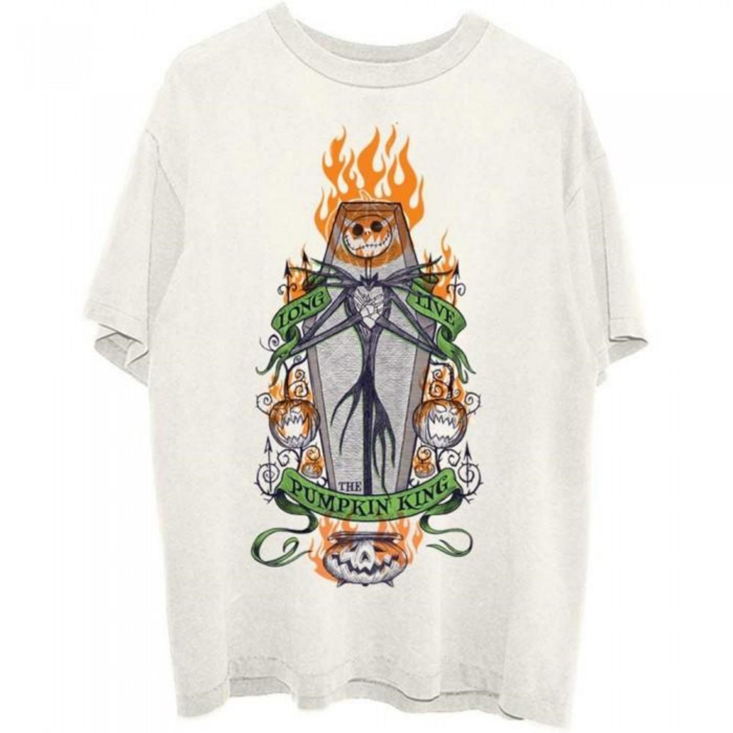 

Nightmare Before Christmas Unisex Adult Long Live The Pumpkin King Cotton T-Shirt S чёрный