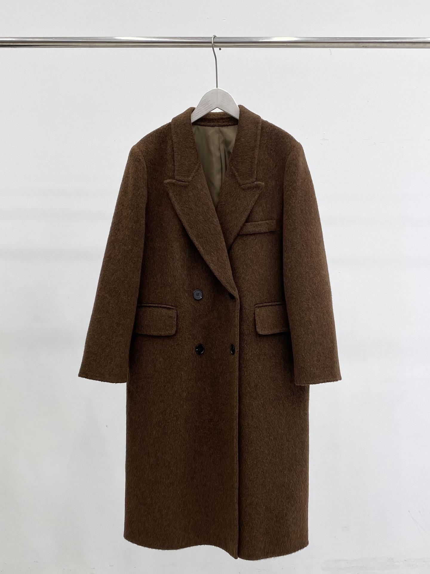 

Пальто женское осенне-зимнее из двусторонней шерсти с полуподкладкой на плечах, 25 новых женских ретро свободных S