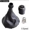 Full Kit Leather Gear Shift Knob Boot Cover for Volkswagen VW Transporter T5 T5.1 T6 MKV 03-2011 5/6 Speed Gaiter Knobs